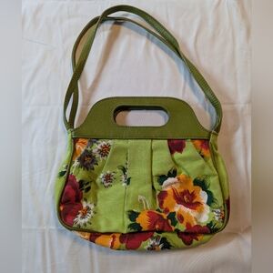 Ladies Kyss Handbags Green Floral